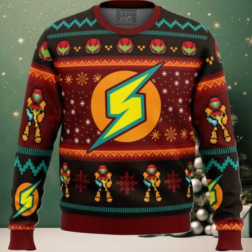 Samus Metroid Ugly Christmas Sweater