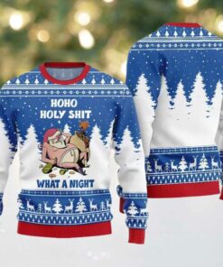Santa Holy Shit What A Night Ugly Sweater Christmas 2025