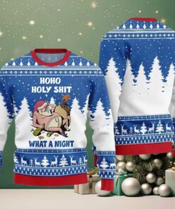 Santa Holy Shit What A Night Ugly Sweater Christmas 2025