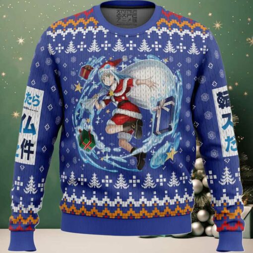 Santa Rimuru That time I got reincarnated as a slime Christmas Sweater