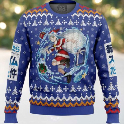 Santa Rimuru That time I got reincarnated as a slime Christmas Sweater