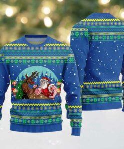 Santa Vs Reindeer Arm Wrestling Ugly Sweater Christmas 2025