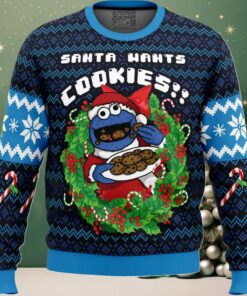 Santa’s Cookies Cookie Monster Ugly Christmas Sweater