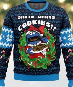Santa’s Cookies Cookie Monster Ugly Christmas Sweater