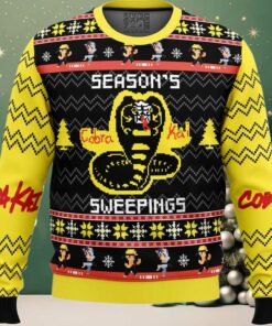 Season’s Sweepings Cobra Kai Ugly Christmas Sweater