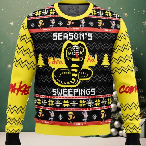 Season’s Sweepings Cobra Kai Ugly Christmas Sweater