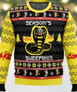Season’s Sweepings Cobra Kai Ugly Christmas Sweater