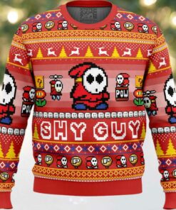 Shy Guy Mario Bros Ugly Christmas Sweater