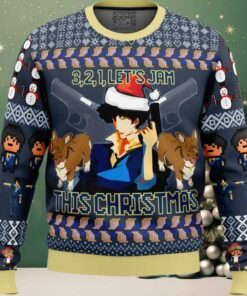 Spike Spiegel Cowboy Bebop Ugly Christmas Sweater