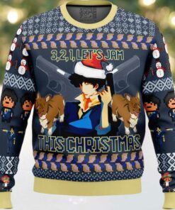 Spike Spiegel Cowboy Bebop Ugly Christmas Sweater