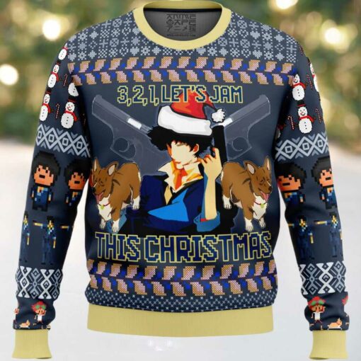 Spike Spiegel Cowboy Bebop Ugly Christmas Sweater