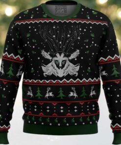 Studio Ghibli Forest Spirit Princess Mononoke Miyazaki Ugly Christmas Sweater