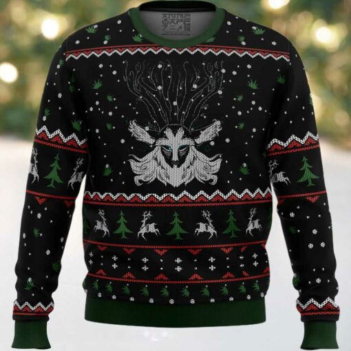 Studio Ghibli Forest Spirit Princess Mononoke Miyazaki Ugly Christmas Sweater