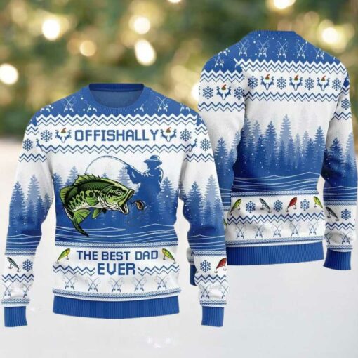 The Best Dad Ever Ugly Sweater Christmas 2025