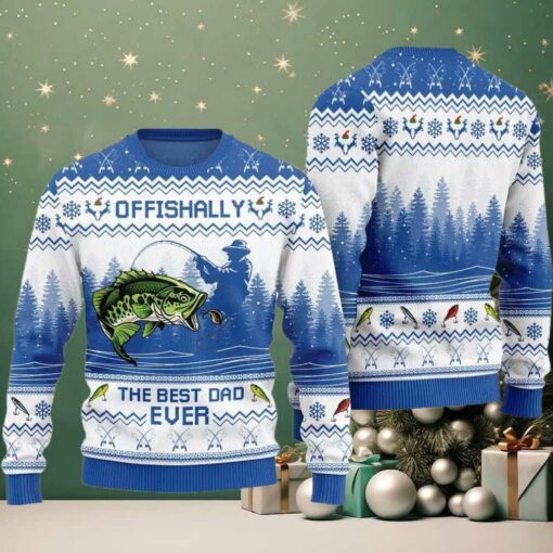 The Best Dad Ever Ugly Sweater Christmas 2025