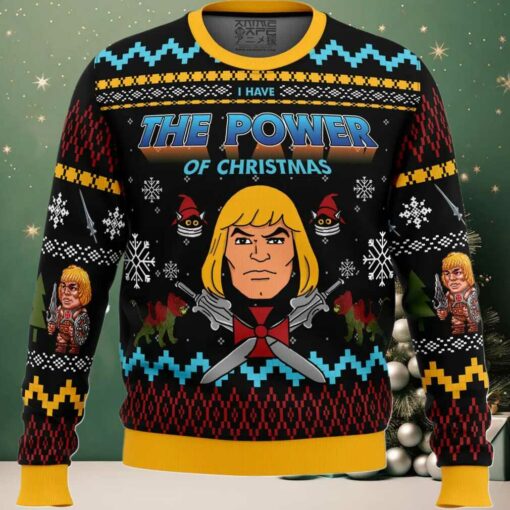 The Good Power of Christmas He Man Ugly Christmas Sweater