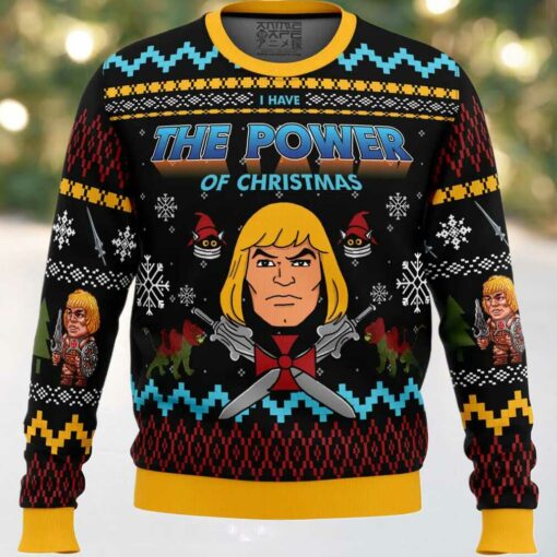 The Good Power of Christmas He Man Ugly Christmas Sweater