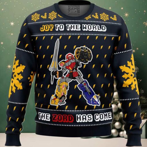 The Zord Has Come Power Rangers Ugly Christmas Sweater