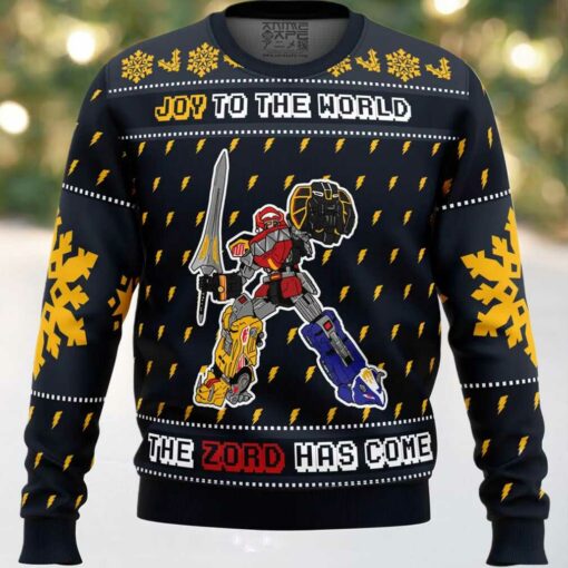 The Zord Has Come Power Rangers Ugly Christmas Sweater