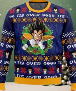 Tis Over 9000 Dragon Ball Z Ugly Christmas Sweater