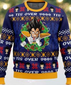 Tis Over 9000 Dragon Ball Z Ugly Christmas Sweater