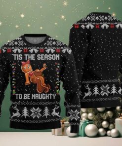 Tis The Season To Be Naughty Ugly Sweater Christmas 2025