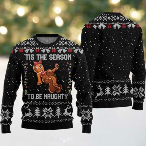 Tis The Season To Be Naughty Ugly Sweater Christmas 2025