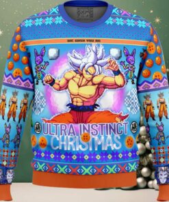 Ultra Instinct Goku Dragon Ball Z Ugly Christmas Sweater
