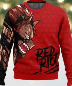Unbreakable Red Riot My Hero Academia Ugly Christmas Sweater