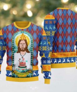 Unique Jesus Birthday Boy Ugly Sweater Christmas 2025