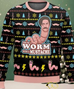Vanderpump Rules Worm With A Mustache Funny James Kennedy Ugly Sweater
