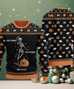 Very Demure Skeleton Ugly Sweater Christmas 2025