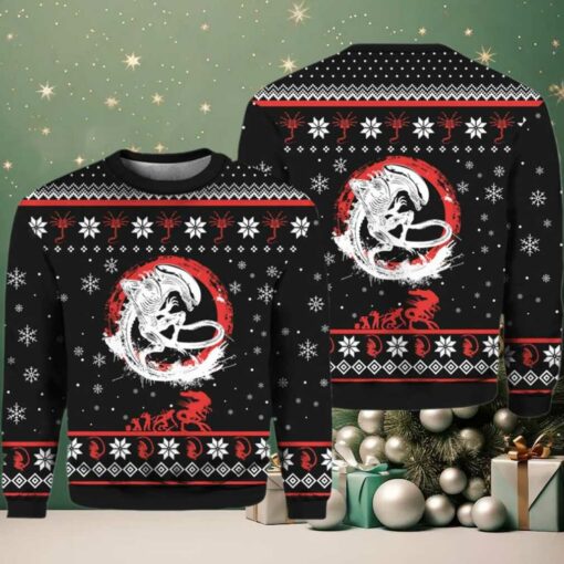 Xenomorph Alien Christmas Ugly Sweater