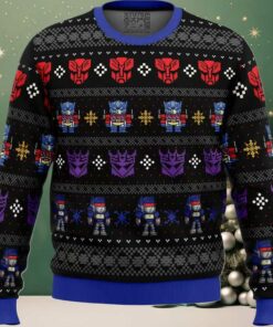 Xmas in Disguise Transformers Ugly Christmas Sweater