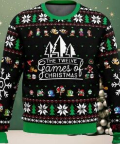 12 Games Of Christmas Retro Ugly Sweater