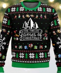 12 Games Of Christmas Retro Ugly Sweater