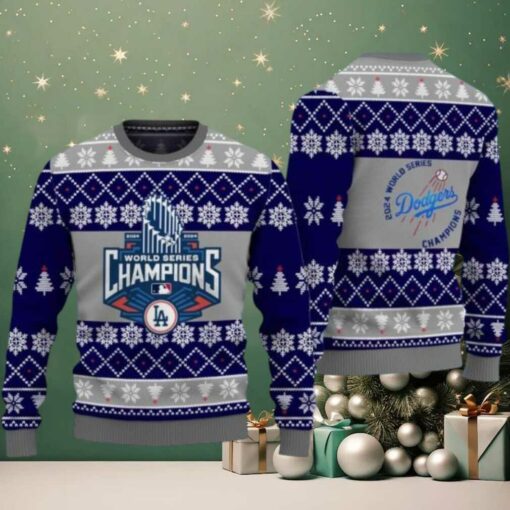 2024 La Dodgers World Series Champions Ugly Sweater