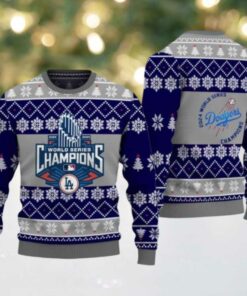 2024 La Dodgers World Series Champions Ugly Sweater