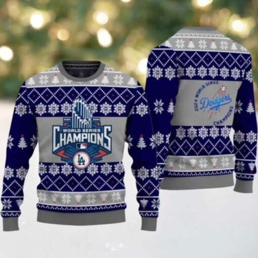 2024 La Dodgers World Series Champions Ugly Sweater