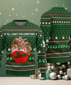 2025 All I Want For Christmas Is Dickmas Naughty Ugly Christmas Sweater