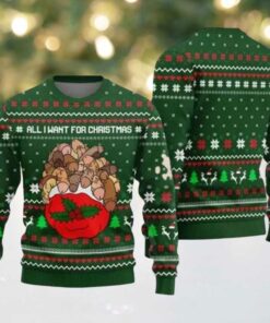 2025 All I Want For Christmas Is Dickmas Naughty Ugly Christmas Sweater