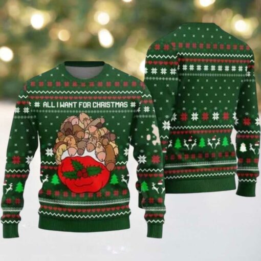 2025 All I Want For Christmas Is Dickmas Naughty Ugly Christmas Sweater