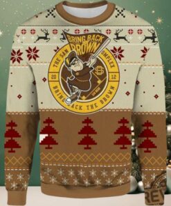 2025 Bring Back Brown San Diego Padres Ugly Christmas Sweater