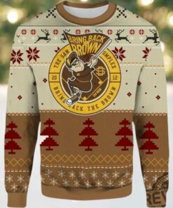2025 Bring Back Brown San Diego Padres Ugly Christmas Sweater