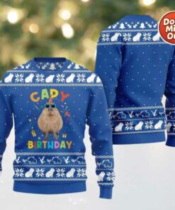 2025 Capy Birthday Ugly Christmas Sweater