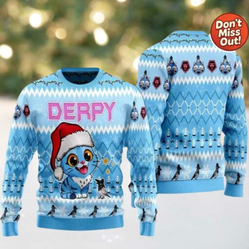 2025 Christmas Derpy Tiger Ugly Christmas Sweater