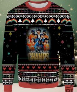 2025 Houston Astros World Series Champs Ugly Christmas Sweater