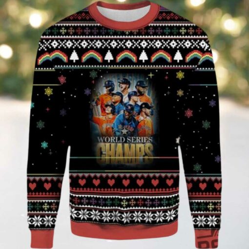 2025 Houston Astros World Series Champs Ugly Christmas Sweater