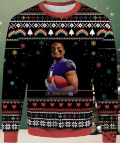 2025 Jk Dobbins Rb Baltimore Ravens Ugly Sweater