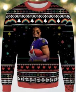 2025 Jk Dobbins Rb Baltimore Ravens Ugly Sweater